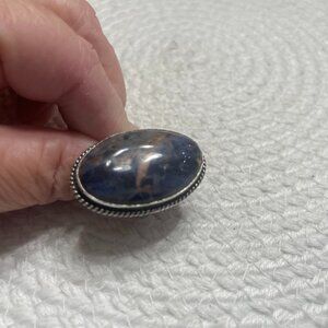 Gorgeous SODALITE Handmade Sterling 925 Ring Size 8.75 #18E